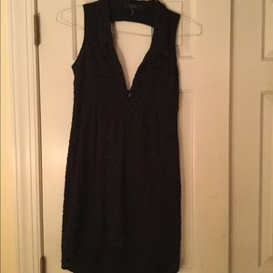 Jessica Simpson black collar lace dress